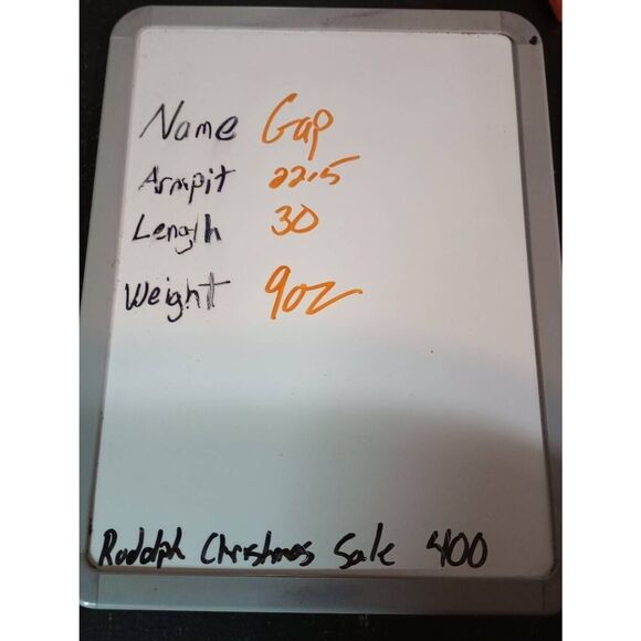 Gap Shirt Men's Large Tan White‎ Check Button Front Long Sleeve - Picture 8 of 8